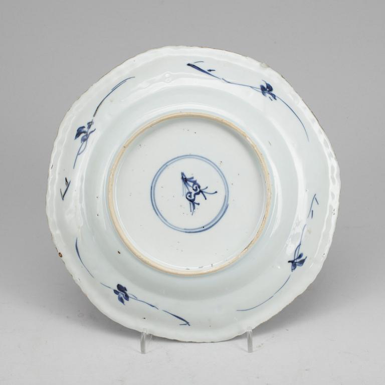 TALLRIKAR, 3 st, porslin, Kina, Kangxi, 1700-tal.