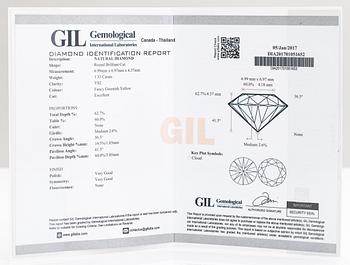 Ring, 14K vitguld, diamanter ca 1.49 ct tot. Jan Böckerman, Helsingfors 2018.