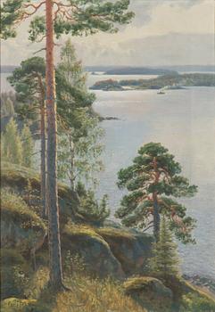 Felix Frang-Pahlama, Vy över sjön.