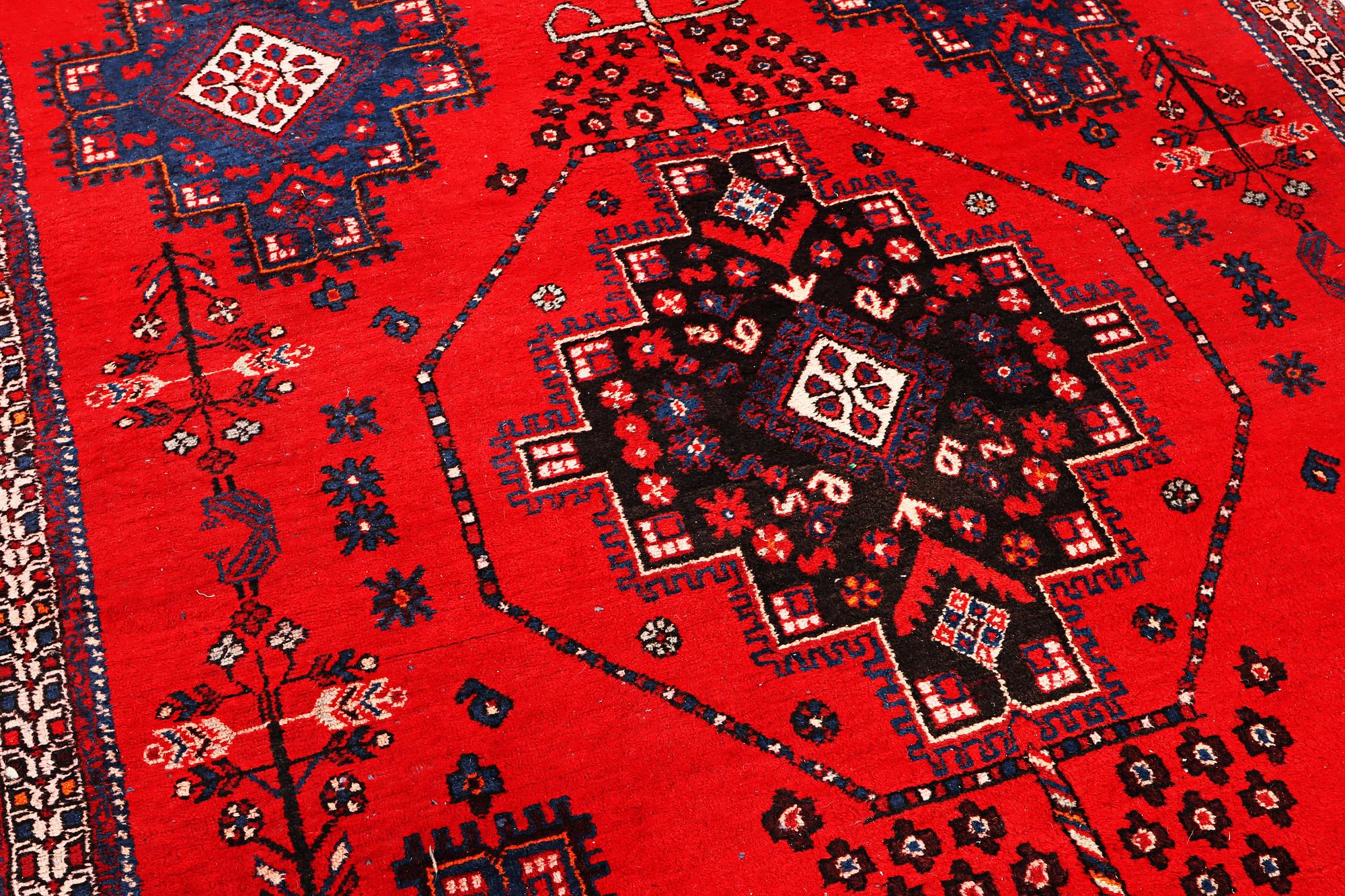 An Afshar rug, a. 225 x 155 cm.