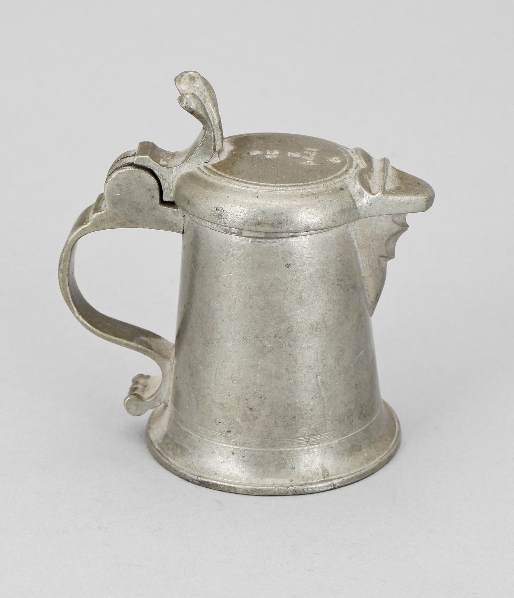 MÅLKÄRL, tenn, jumfru, Sverige, kontrollstämpel dat 1775.