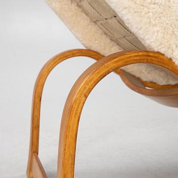 Bruno Mathsson, vilfåtölj, Firma Karl Mathsson, Värnamo, 1938.