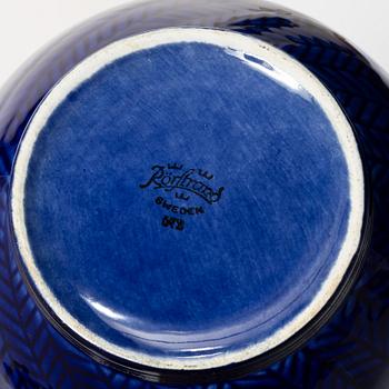 Hertha Bengtson, service pieces 34 pcs, stoneware, "Blue Fire", Rörstrand.