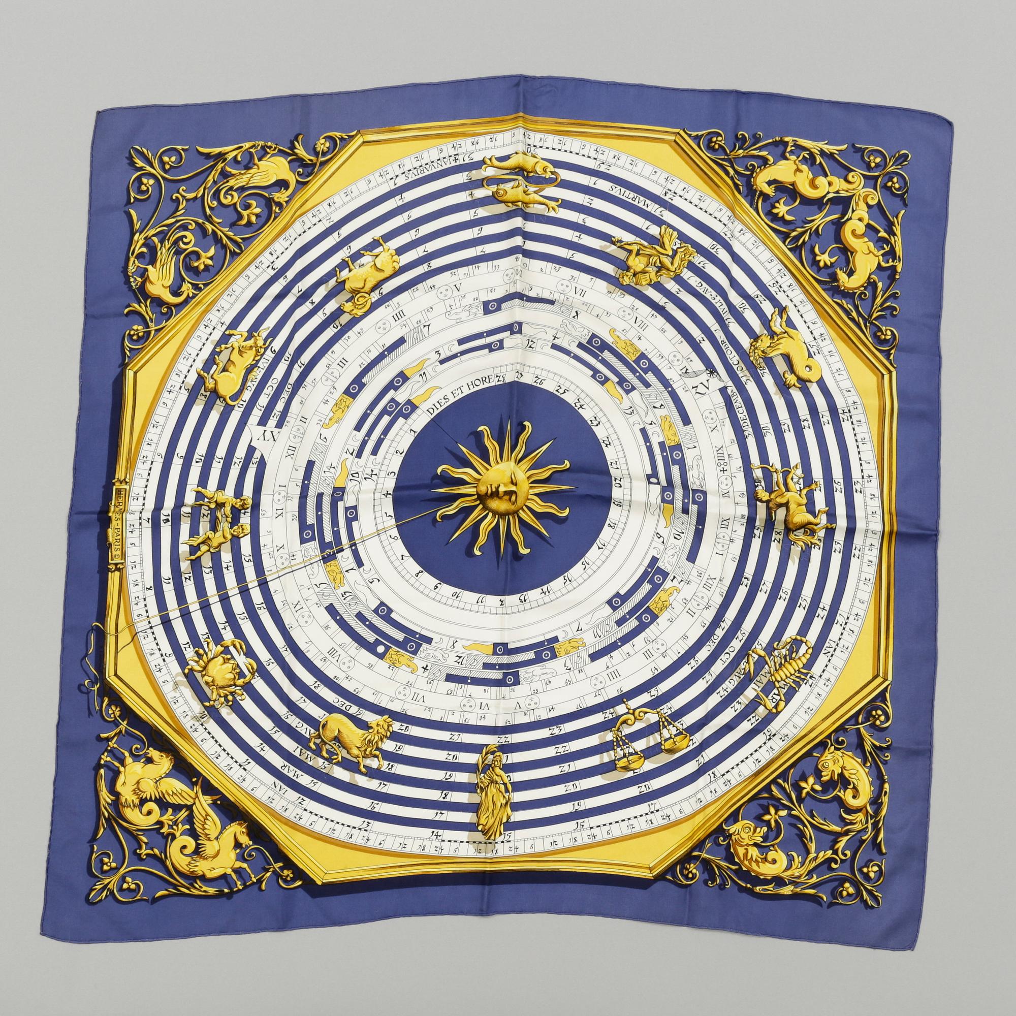 scarf, "Dies et Hore", Hermès.