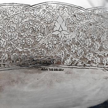 PARTI SILVER, 5 delar, bla Polen, 1900-talets mitt/andra hälft. Totalvikt ca 350 gram.