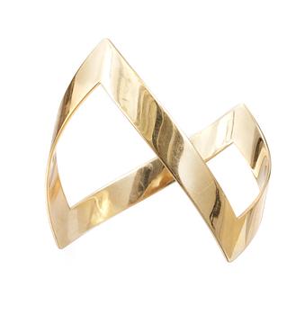 625. BANGLE, 18k gold. Weight 55,3 gr.