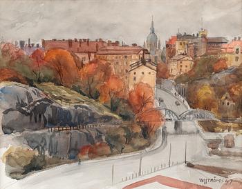 452. Eric Vasström, VIEW OVER TOWN.