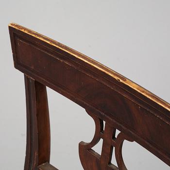 A set of six Swedish Empire style chairs, ca 1900.