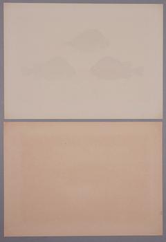 GÖSTA SUNDMAN, kromolitografier, 2 st, signerade, daterade samt numrerade i tryck.