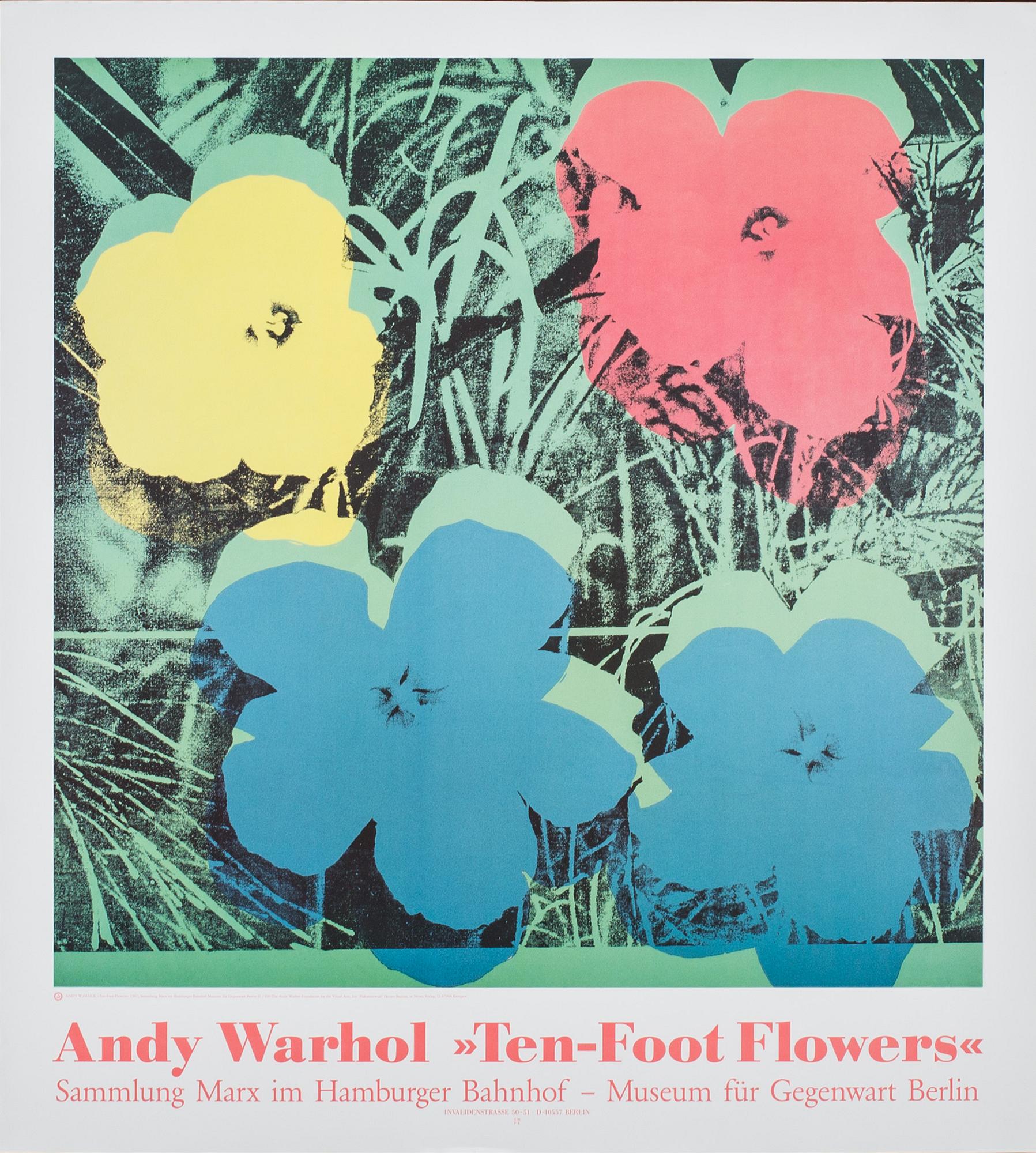 ANDY WARHOL, efter, utställningsaffischer, 2 st. 1900-talets slut.