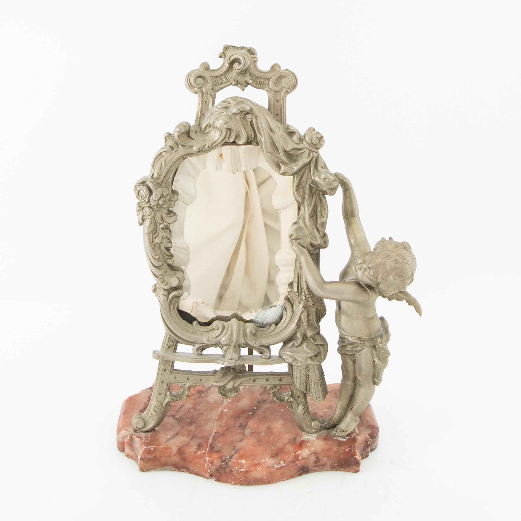 Table mirror circa 1900 Rococo style.