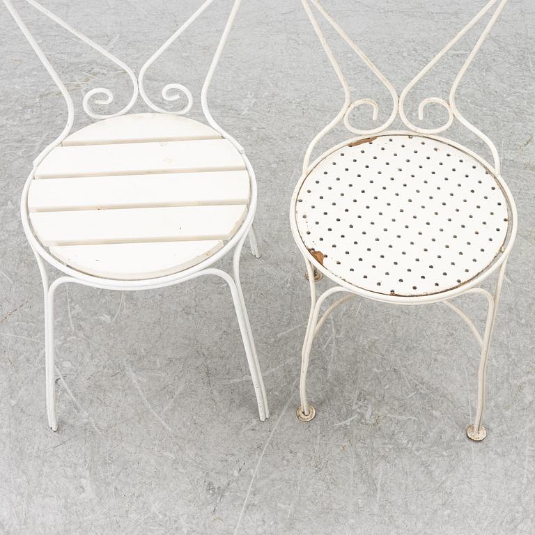 4 + 2 garden chairs, partly "Classic chair no 1" Byarums Bruk.
