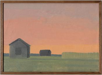 Vera Frisén, Cabins at Sunset.