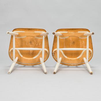 Ilmari Tapiovaara, stolar, 4 st, "Fanett", tillverkare Asko 1900-talets mitt.