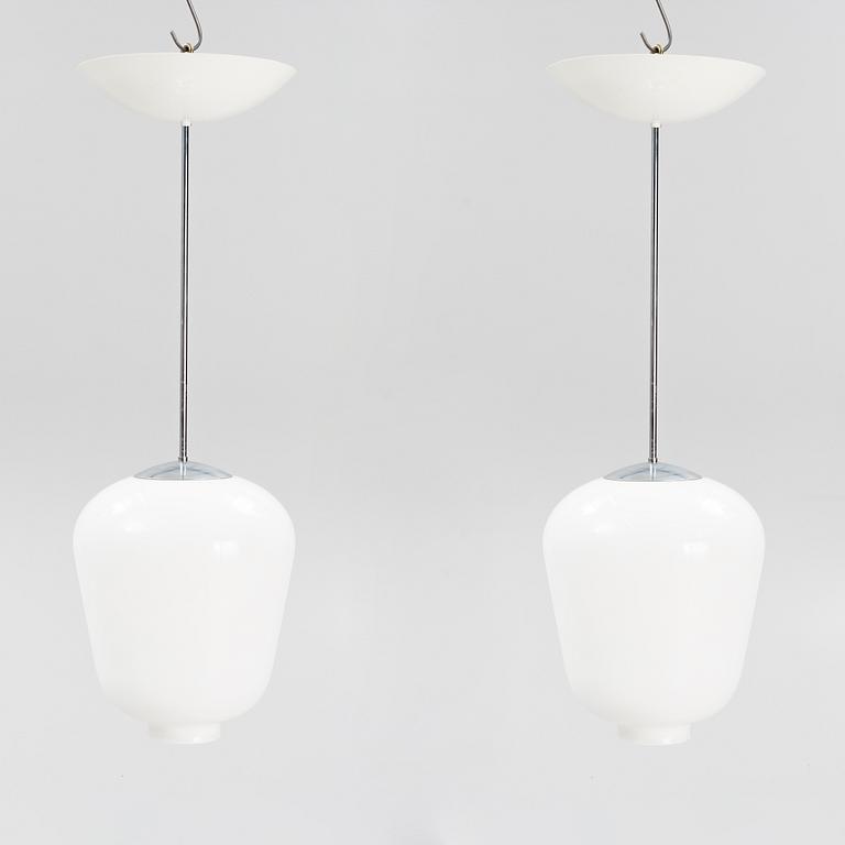 A pair of ceiling lamps, Zero, late 20th century.