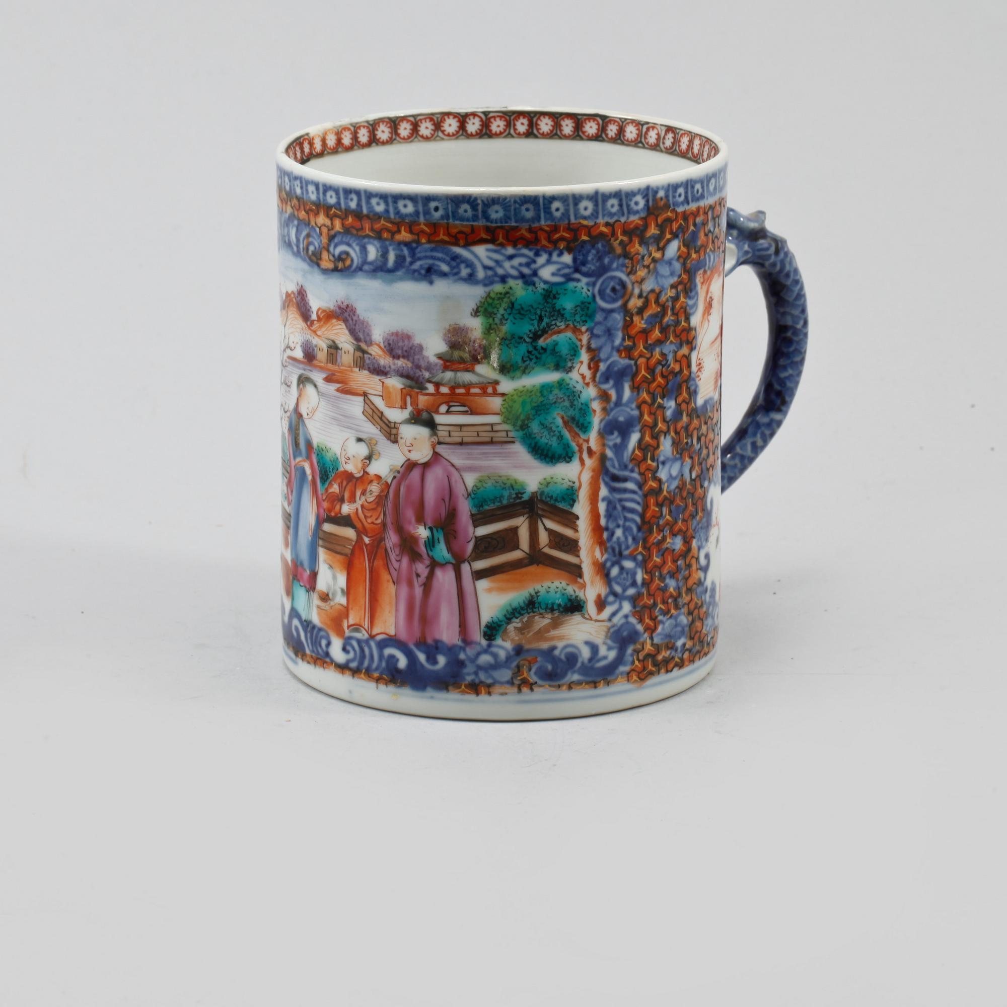 MUGG, porslin, Kina, Qianlong 1736-1795.