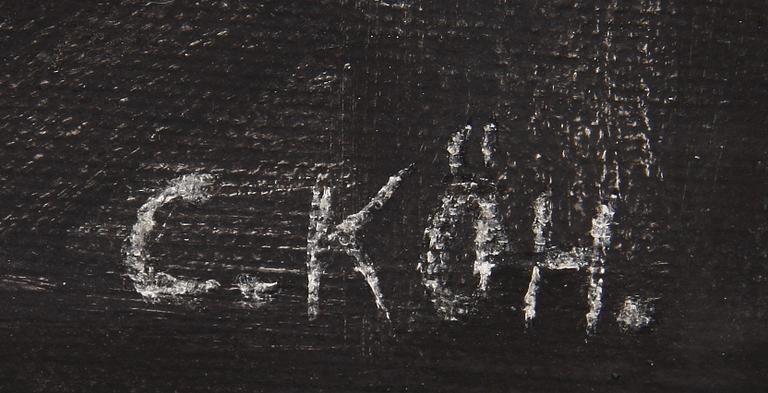 CARL KÖHLER, diptyk, blandteknik, sign.