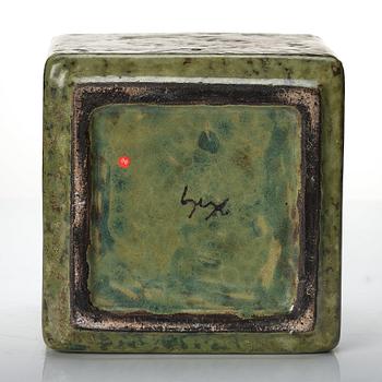 Hans Hedberg, a large faience box, Biot, France.