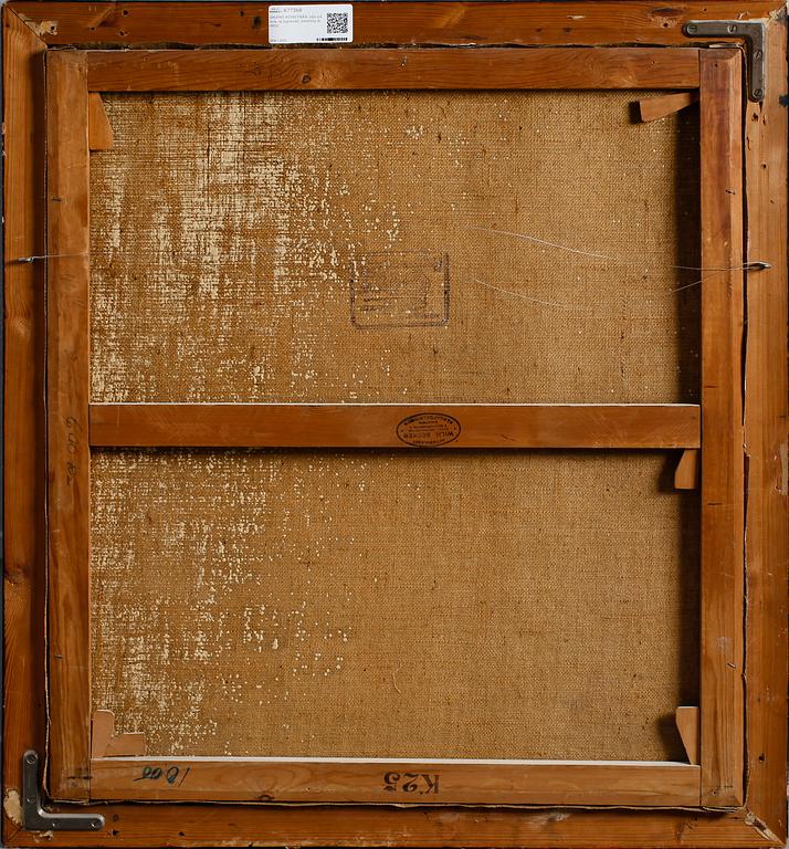 OKÄND KONSTNÄR, olja på duk, ej signerad, omkring år 1900.