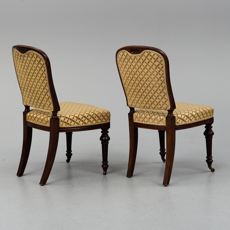 Fourteen chairs, second half of the 19th century.