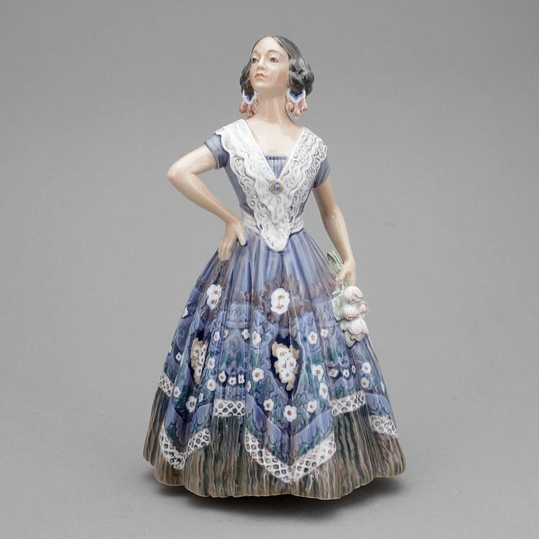 FIGURIN, porslin, Dahl Jensen, Royal Copenhagen.