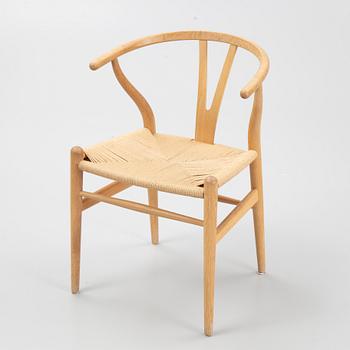 Hans J. Wegner, stolar, 4 st, "Y-stolen", modell CH-24, Carl Hansen & Søn, Danmark.