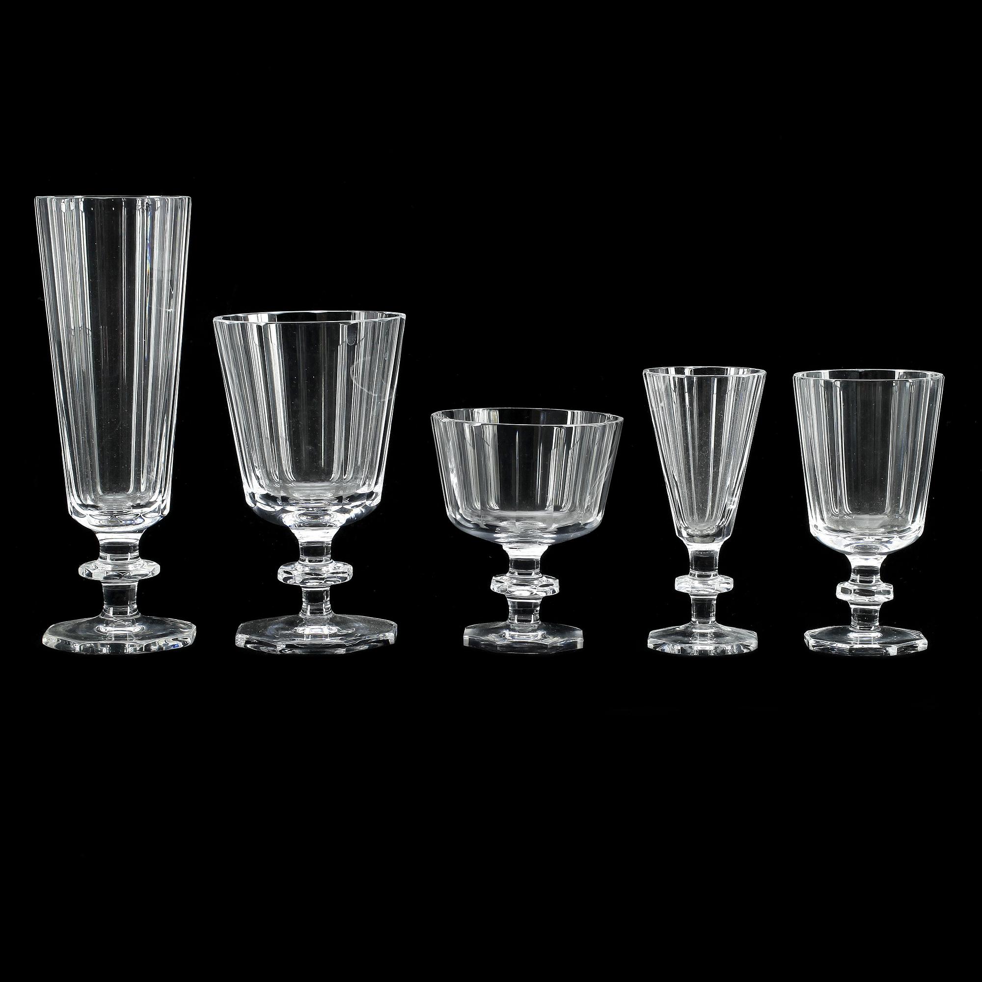 GLASSERVIS, 65 delar, "Karlberg", Elis Bergh, Kosta Boda, 1900-tal.