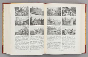 BÖCKER, "Sveriges Bebyggelse", Erik Lindström, Julius Ejdestam, Bokförlaget Hermes AB, 9 vol.