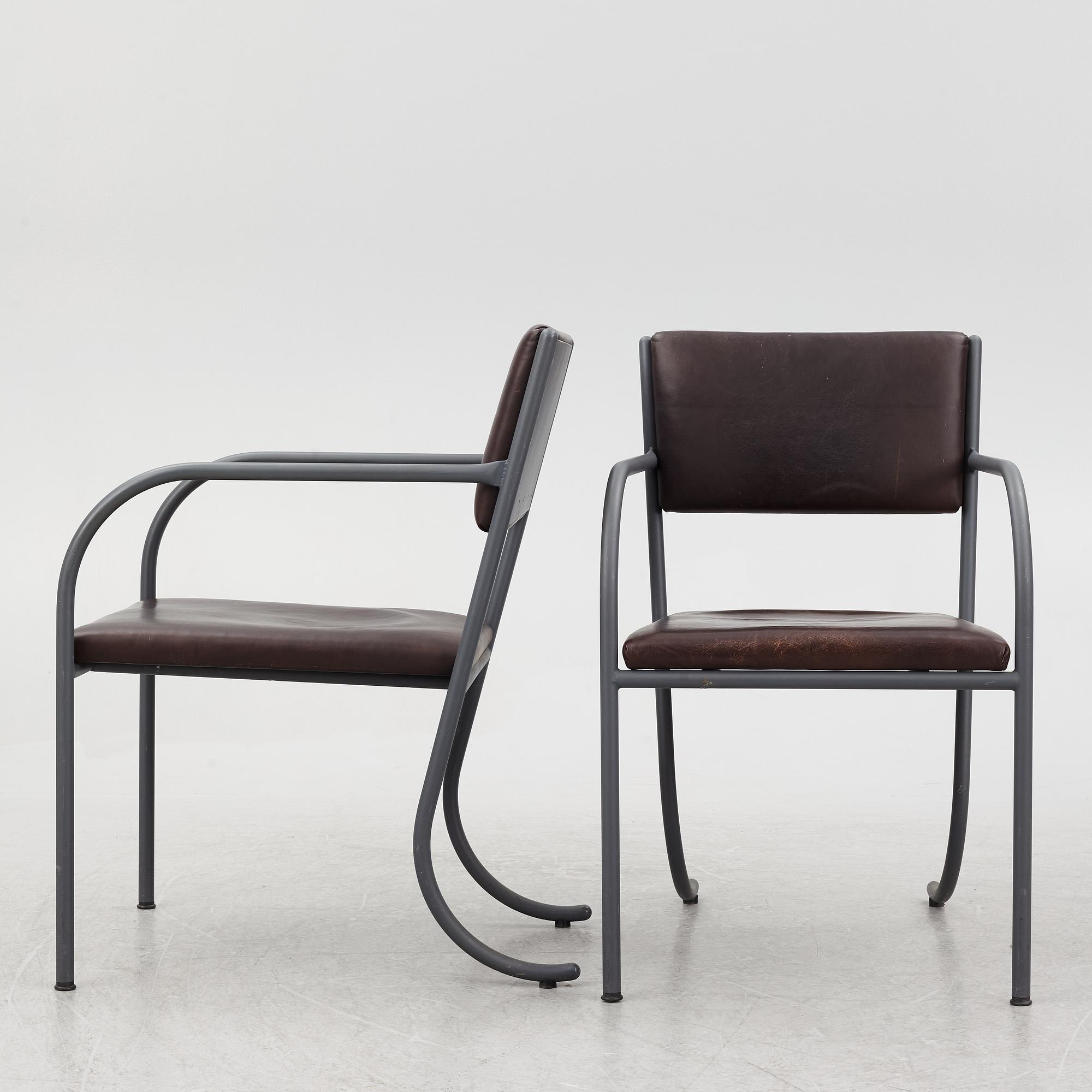 Jonas Bohlin, a pair of 'Skeppsholmen' armchairs, Jonas Bohlin Design AB.