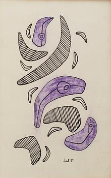 LARS ENGLUND, Ink drawing, signed and dated -51.