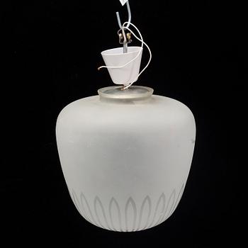 A 1940's Swedish Modern ceiling lamp.