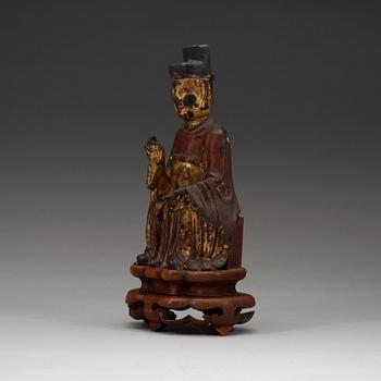 DAOISTISK DIGNITET, brons. Mingdynastin (1368-1644).