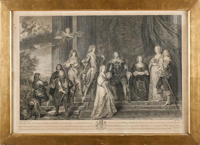 A VANDYKE, efter, kopparstick, 1700-tal.