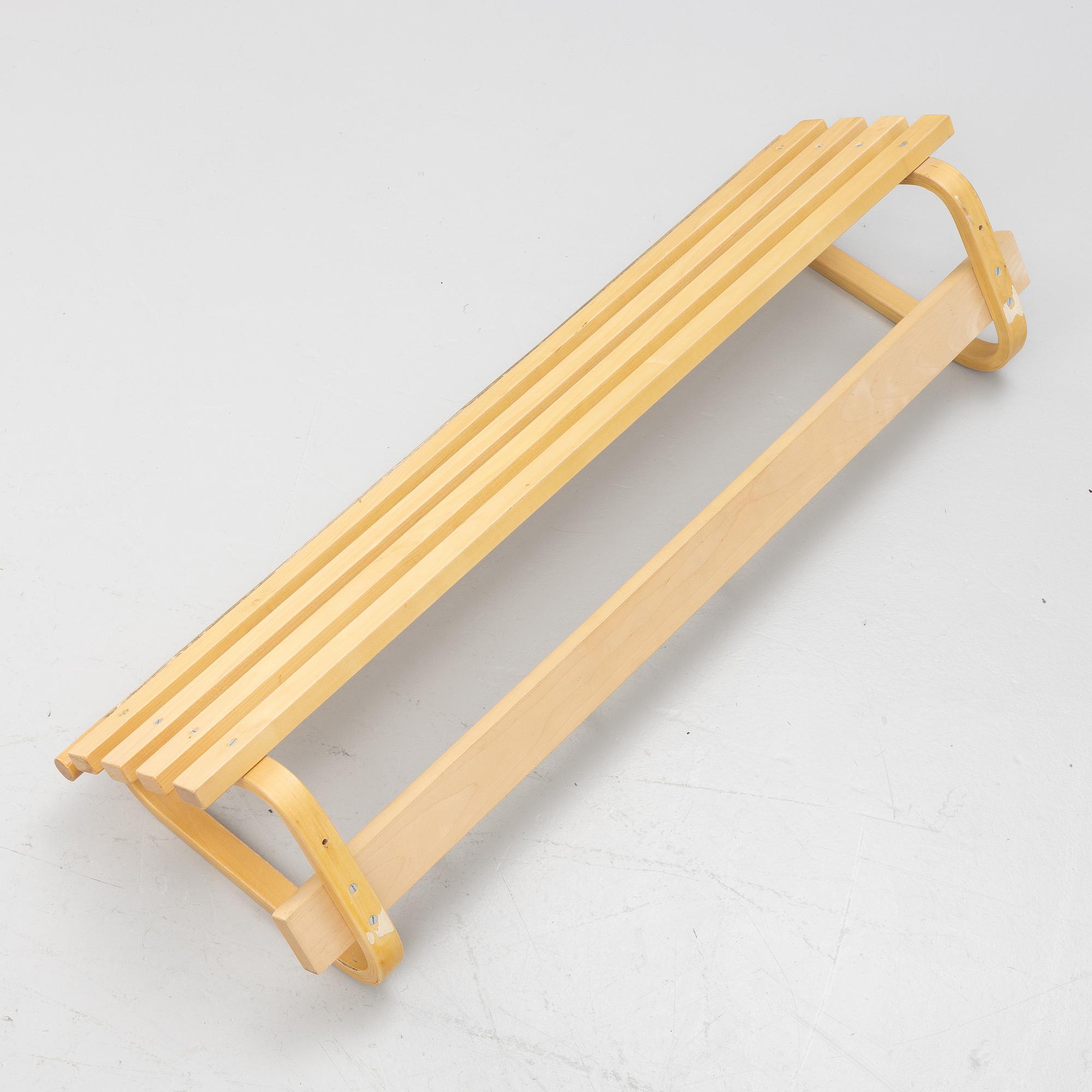 Alvar Aalto, a model 109 shelf, Artek, Finland, second half of the 20th century.