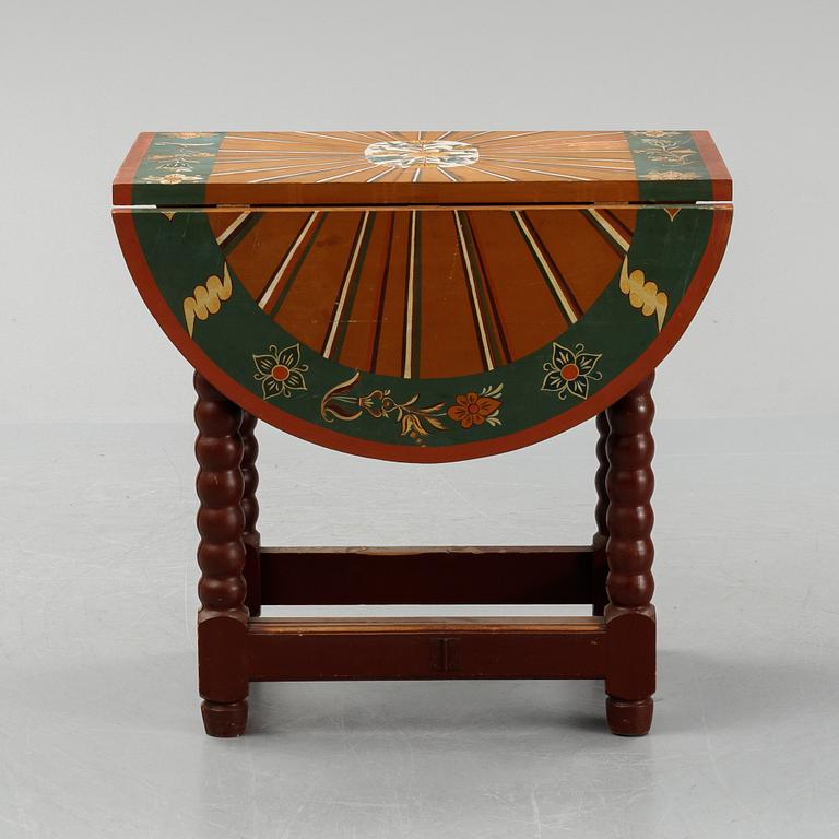 A painted Baroque style gate-leg table, early 20th Century.