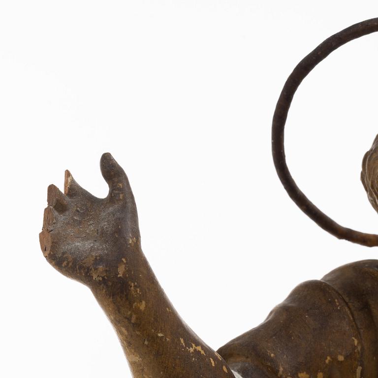 Kyrkoskulptur, sydeuropa, troligtvis 1700-tal.