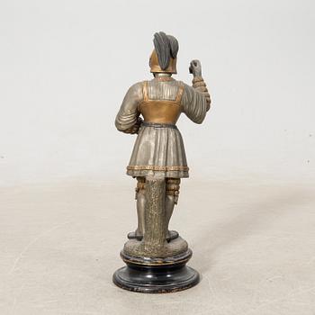 Decorative sculpture Knight in armour circa 1900.