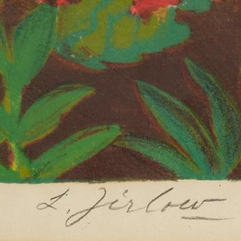 Lennart Jirlow, färglitografi, 1975, signerad 276/380.