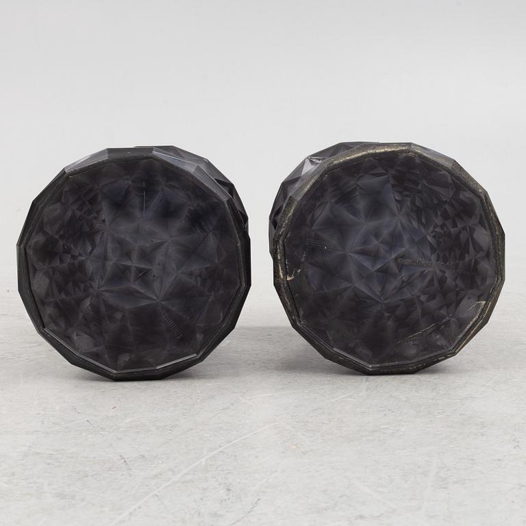 Marcel Wanders, a pair of stools, "Stone", Kartell, contemporary.