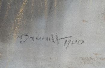 CARL BRANDT, pastell, signerad och daterad 1900.