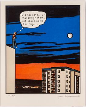 JAN STENMARK, lithograph in colours, signed 105/190.