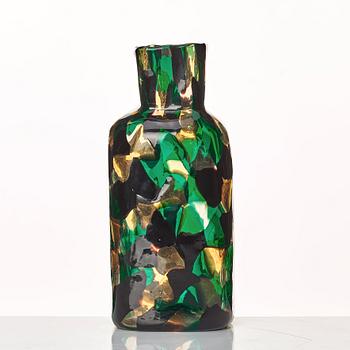 Fulvio Bianconi, a rare "Pezzato Americano" vase, Venini, Murano, Italy ca 1950, model 3541.