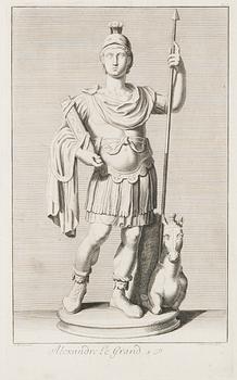 KOPPARSTICK, Alexander den store, J. Gottlieb Thelot, efter A. Wernerin, 1700-tal.