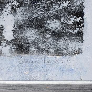 STEFAN THORÉN, blandteknik på pannå. Sign och dat -84.