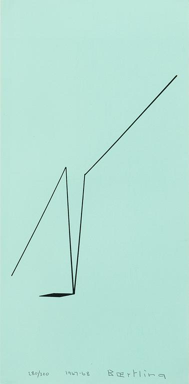 Olle Bærtling, "Xyya". From the suite: "The Angles of Open Form Infinite Space from Cinètisme to Open Form 1949–1968".