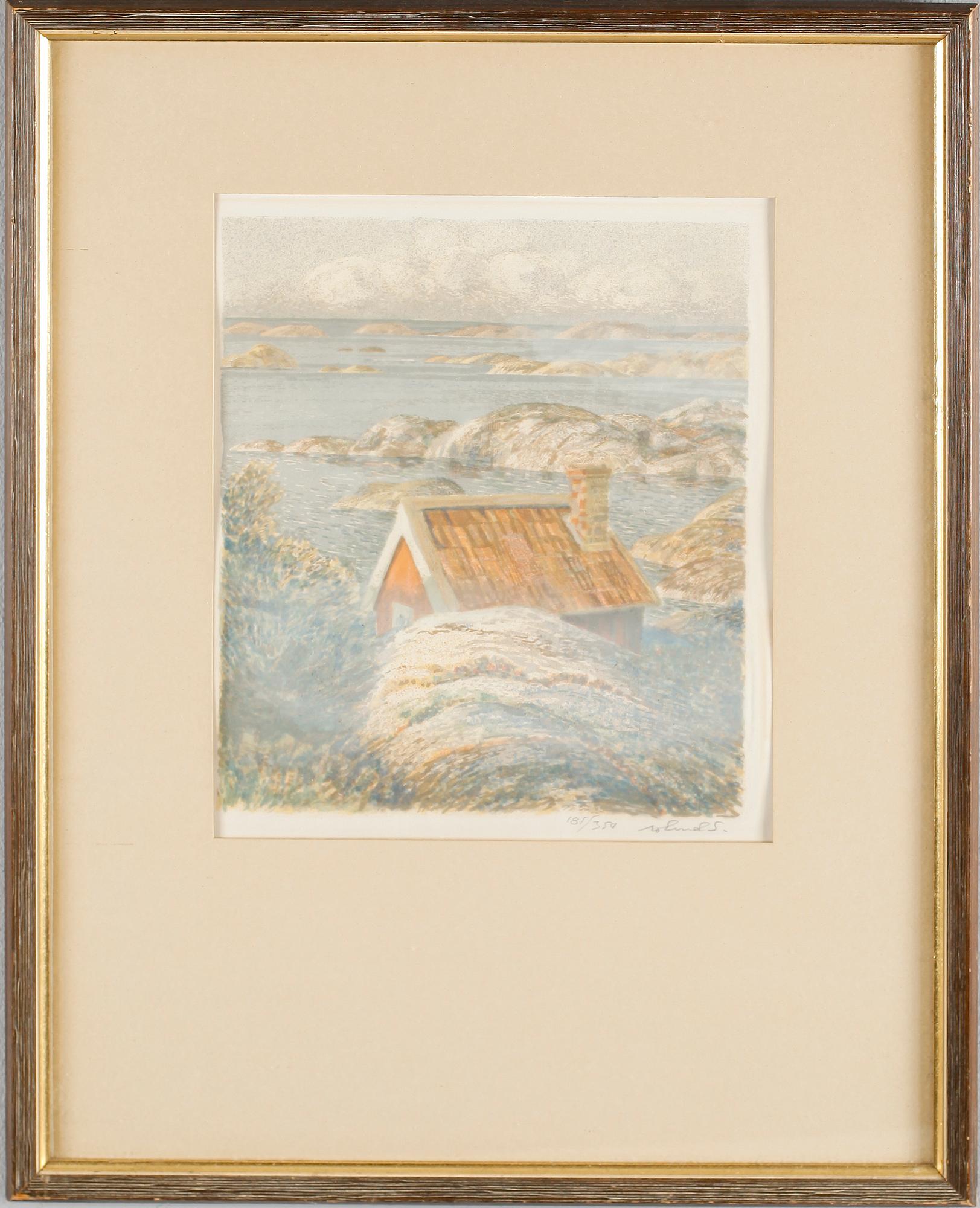 ROLAND SVENSSON, färglitografi, signerad och numrerad 181/350.