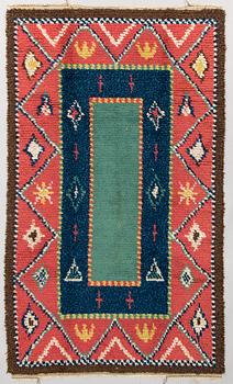 A Swedish wool rug, early 20th century, 192x118 cm.