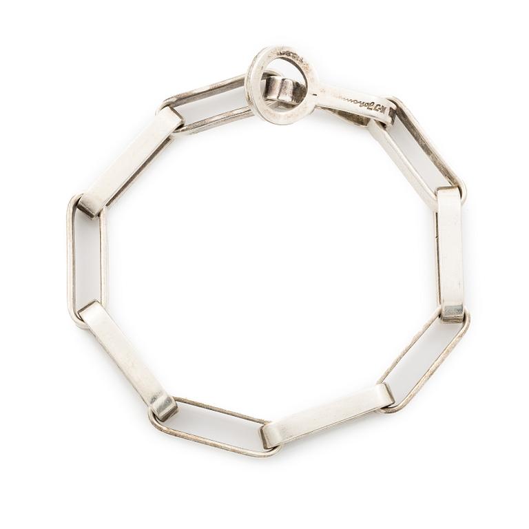 Karl-Ingemar Johansson, armband, silver, Göteborg, 1975.