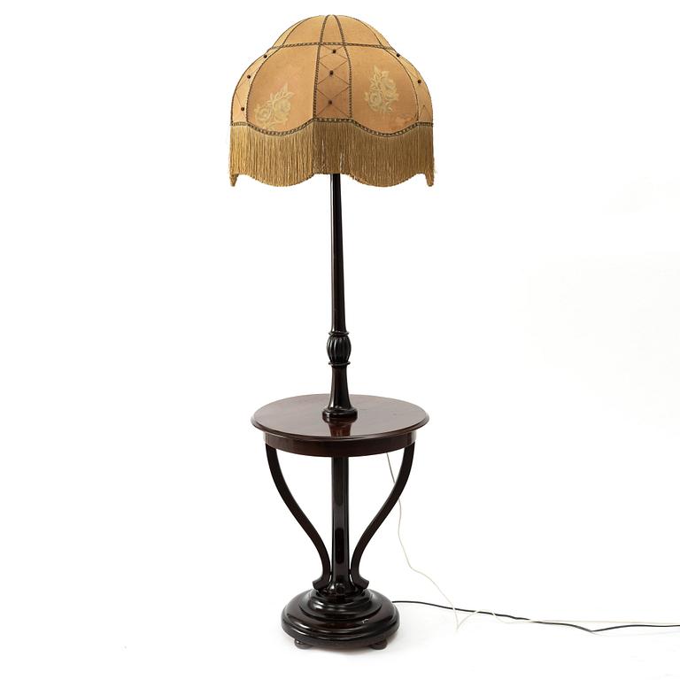 Side table with lamp, first half of the 20th century.