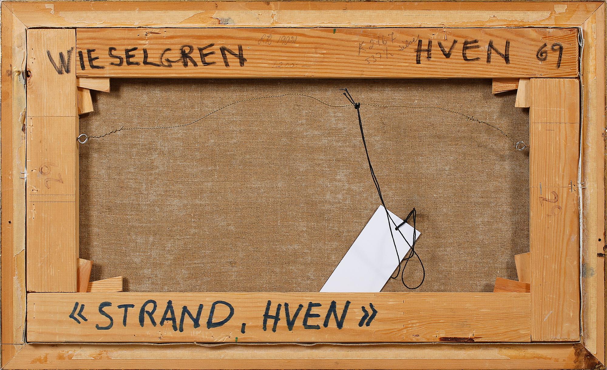 GERTRUD WIESELGREN, olja på duk, signerad.